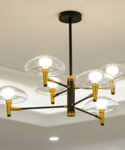 đèn chùm trang trí thủy tinh hiện đại