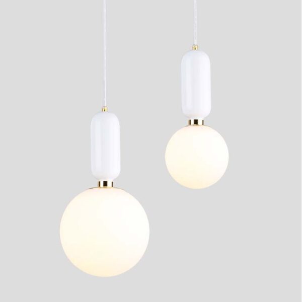 Đèn thả trang trí thủy tinh bóng tròn hiện đại QS820