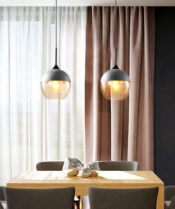 đèn thả trần bàn ăn thủy tinh hiện đại