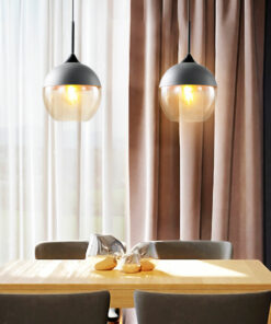 đèn thả trần bàn ăn thủy tinh hiện đại