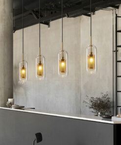 đèn thả trang trí thủy tinh hiện đại