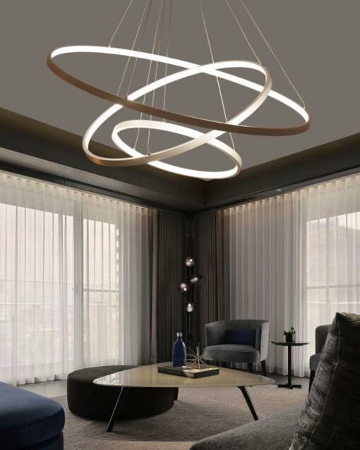 Đèn thả LED hiện đại 3 vòng tròn LT429