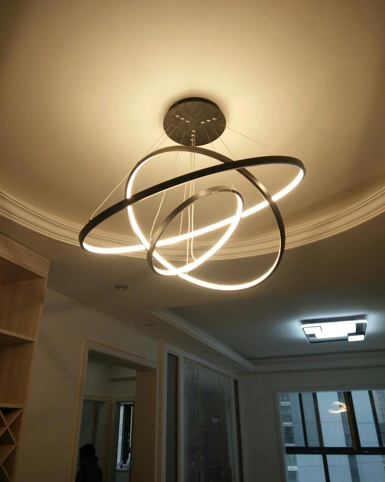 Đèn thả LED hiện đại 3 vòng tròn LT429