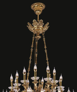 Đèn chùm đồng bóng nến cao cấp