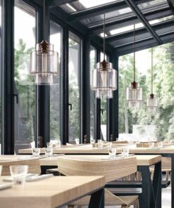 đèn thả thủy tinh hiện đại