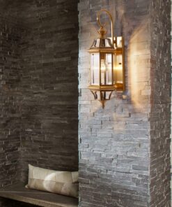 đèn tường đồng ngoài trời cổ điển