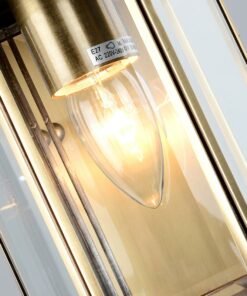 đèn tường đồng ngoài trời cổ điển