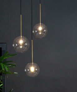 Đèn thả trang trí thủy tinh trong suốt