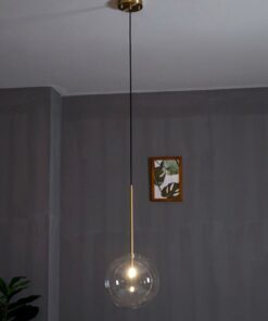 Đèn thả trang trí thủy tinh trong suốt