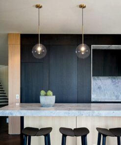 Đèn thả trang trí thủy tinh trong suốt