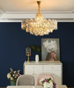 đèn chùm trang trí pha lê hiện đại