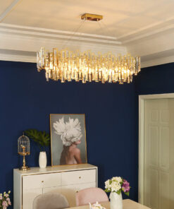 đèn chùm trang trí pha lê hiện đại