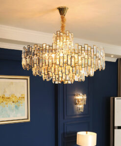 đèn chùm trang trí pha lê hiện đại