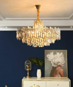 đèn chùm trang trí pha lê hiện đại