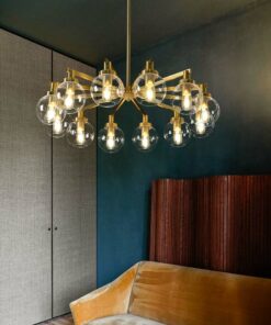 Đèn chùm thủy tinh bóng tròn trong suốt hiện đại L27126