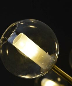 Đèn chùm thủy tinh bóng tròn trong suốt hiện đại