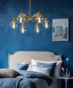 Đèn chùm thủy tinh bóng tròn trong suốt hiện đại L27126