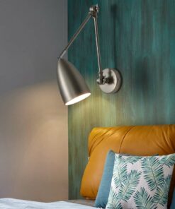 Đèn gắn tường hợp kim sơn bạc (L27128)