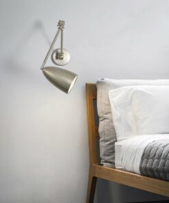 Đèn gắn tường hợp kim sơn bạc (L27128)