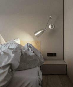 Đèn gắn tường hợp kim sơn bạc (L27128)