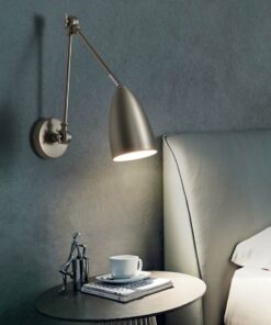 Đèn gắn tường hợp kim sơn bạc (L27128)