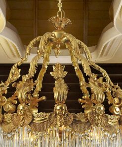 Đèn chùm đồng pha lê cao cấp