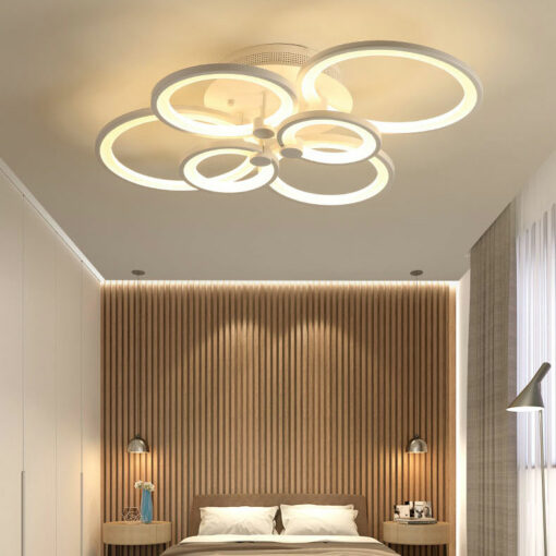 Đèn mâm LED ốp trần vòng tròn 6 cánh LT-901A-20