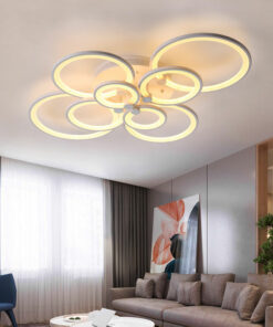 Đèn mâm LED ốp trần vòng tròn 6 cánh LT-901A-20