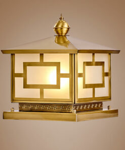 Đèn trụ cổng ngoài trời bằng đồng LT427