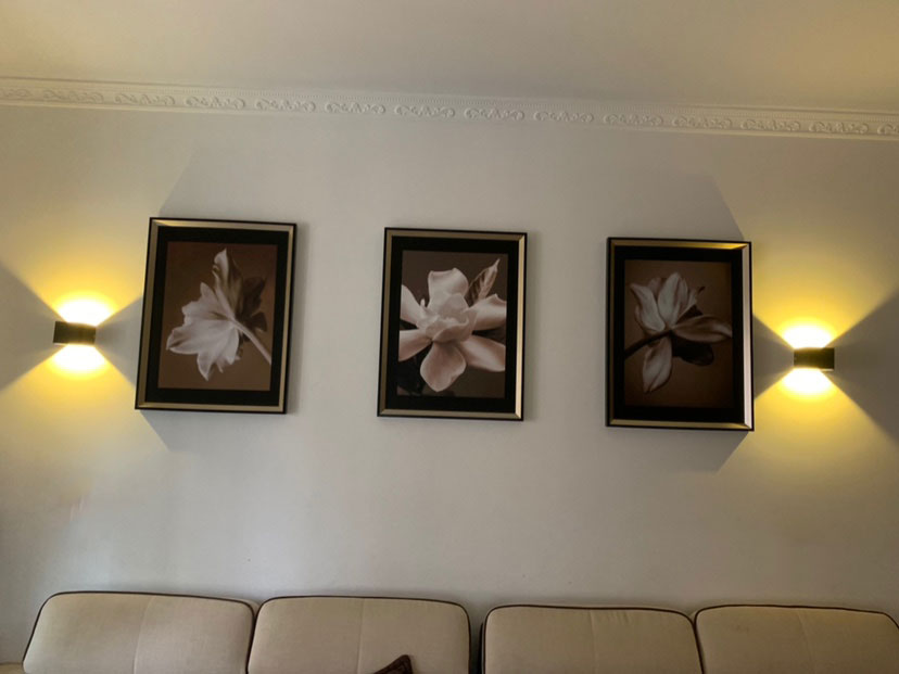 Nghệ thuật sử dụng đèn trang trí hắt tường tại Phòng khách ...