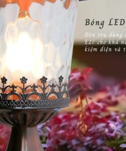 đèn trụ cổng tròn