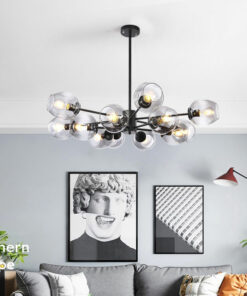 Đèn chùm trang trí hiện đại chao thủy tinh L02081
