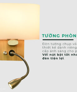 Đèn Ngủ Gắn Tường Có Rọi Đọc Sách KD8822