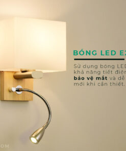 Đèn Ngủ Gắn Tường Có Rọi Đọc Sách KD8822