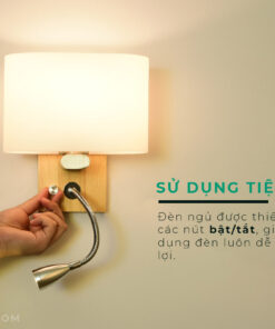 Đèn Ngủ Gắn Tường Có Rọi Đọc Sách KD8822