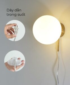 Đèn gắn tường hiện đại, đèn ngủ gắn tường hiện đại, đèn tường thủy tinh trang trí