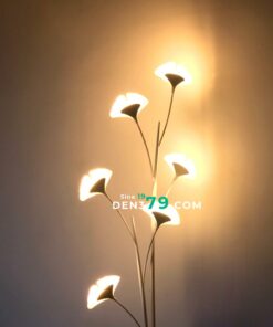 Đèn cây đứng trang trí cao cấp Lá Ngân Hạnh KD50086/6Y trang trí phòng khách, phòng ngủ, đọc sách