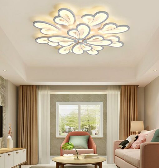Đèn mâm LED ốp trần 12 cánh 8063/8+4