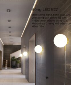 Đèn gắn tường hiện đại, đèn ngủ gắn tường hiện đại, đèn tường thủy tinh trang trí