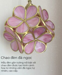 đèn gắn tường đá ngọc cao cấp, đèn ngủ gắn tường cao cấp