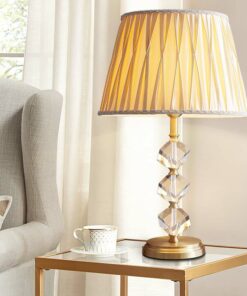 Đèn để bàn đồng & pha lê cao cấp