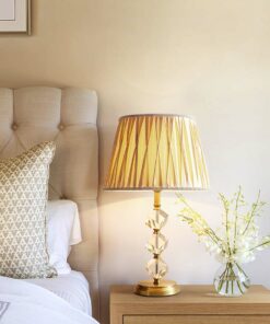 Đèn để bàn đồng & pha lê cao cấp