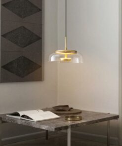 đèn thả trang trí bàn ăn thủy tinh hiện đại