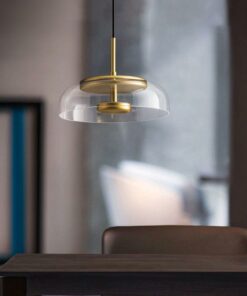 đèn thả trang trí bàn ăn thủy tinh hiện đại