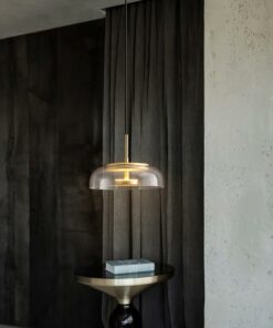 đèn thả trang trí bàn ăn thủy tinh hiện đại