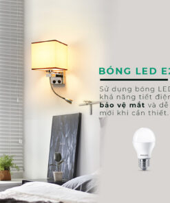 Đèn Ngủ Gắn Tường Có Rọi Đọc Sách KD7882/1