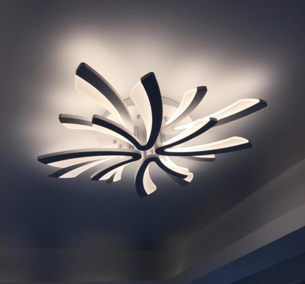 Đèn mâm LED ốp trần Chữ V 9 cánh