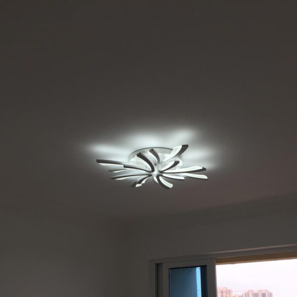 Đèn mâm LED ốp trần Chữ V 9 cánh