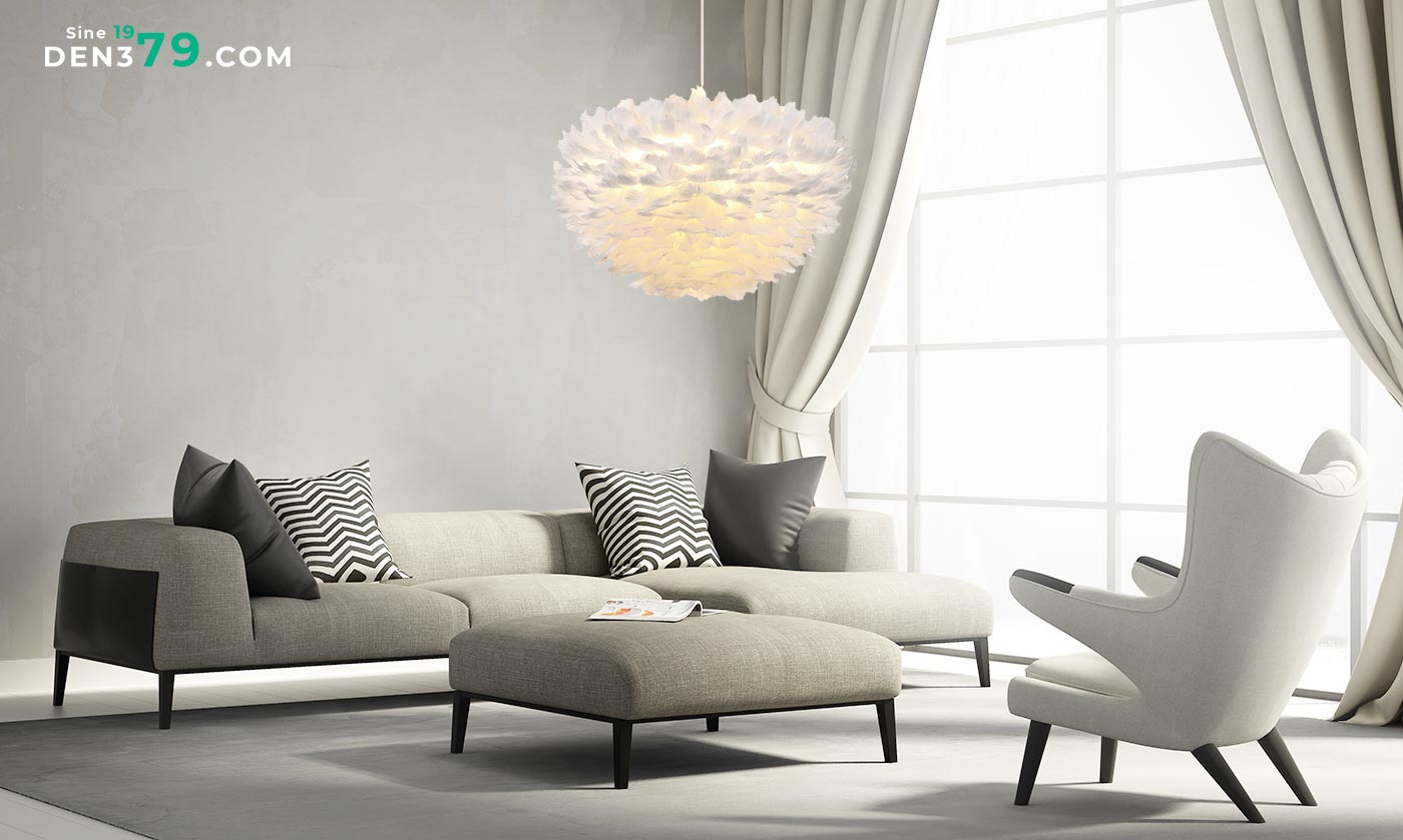 đèn chùm phòng khách hiện đại