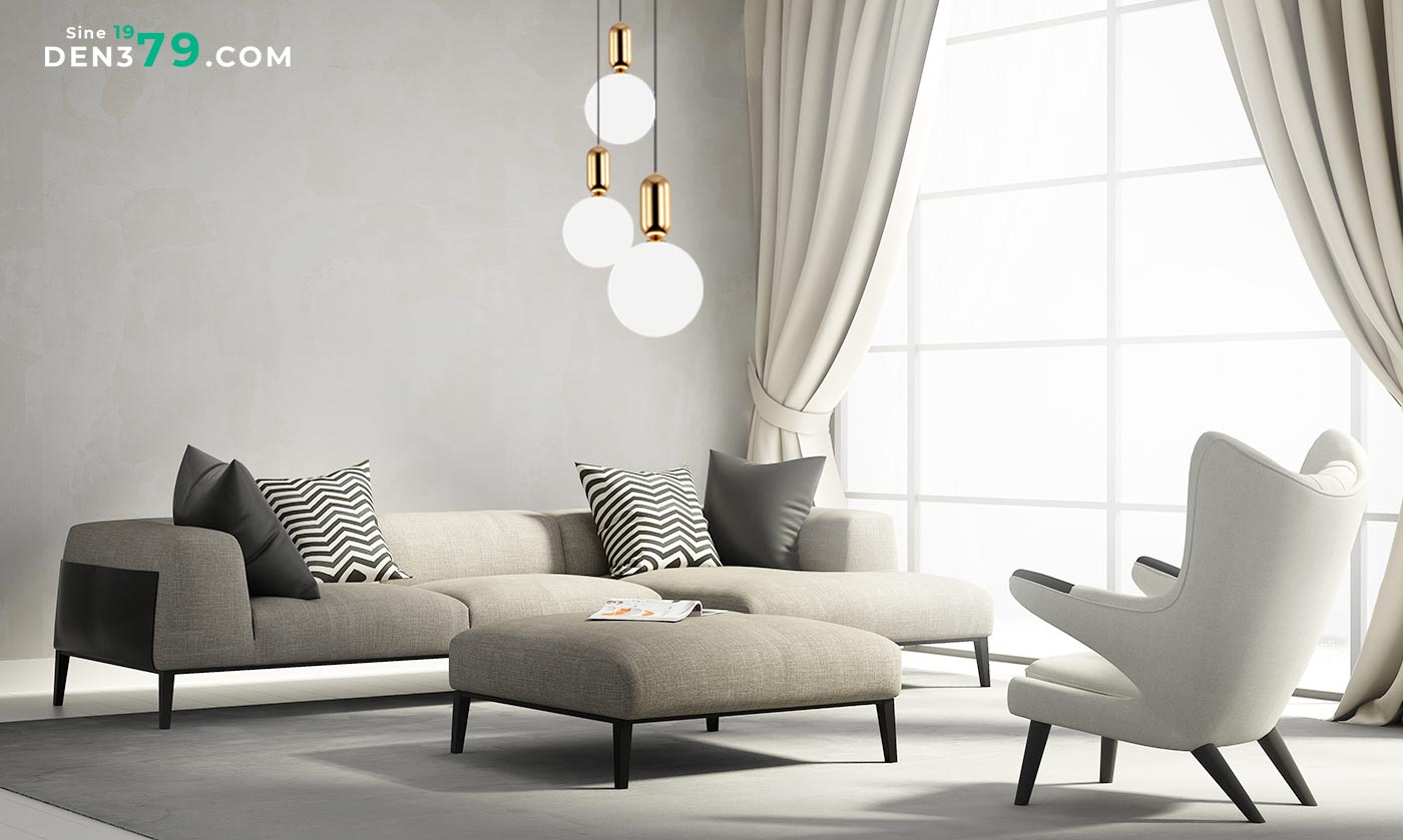 đèn chùm phòng khách hiện đại